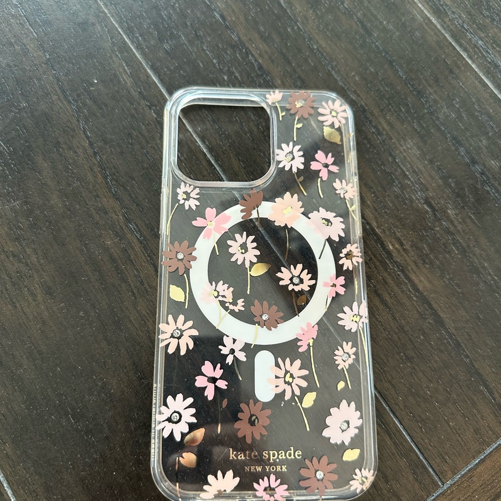 Kate Spade Daisy iPhone Case - Pink and Gold